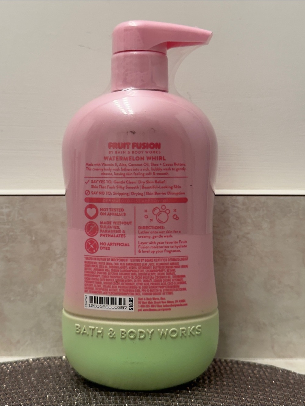 NWT BBW Fruit Fusion Watermelon Whirl All Day Moisture Body Wash - Picture 2 of 2